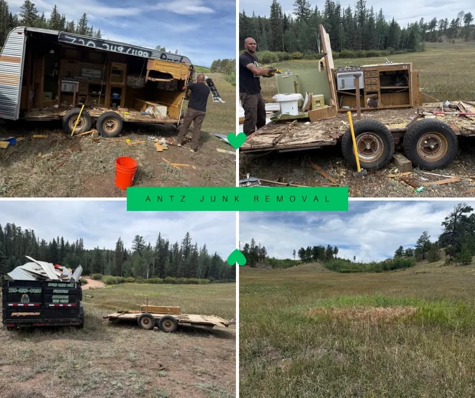 Old Trailer Demolished and Hauled Off a Rural Property image