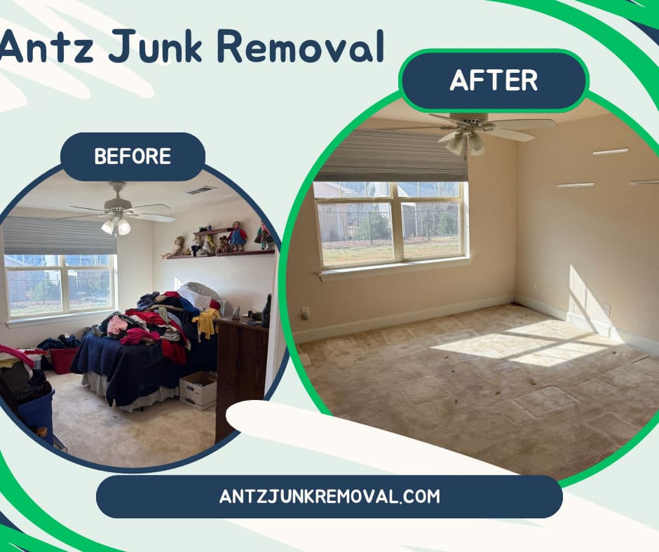 From Buried Bedroom to Completely Empty and Clean image