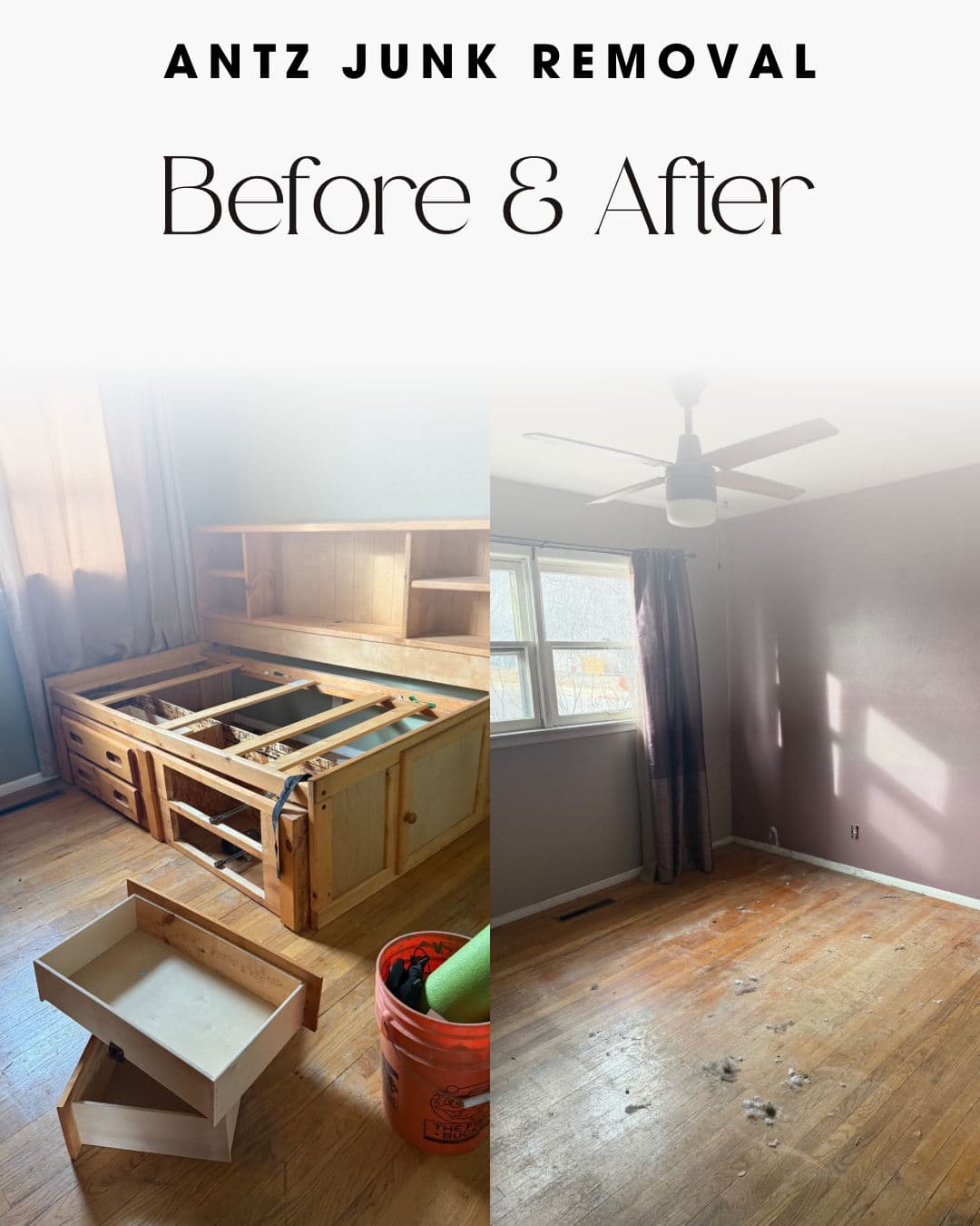 Room Decluttering Magic with Antz Junk Removal