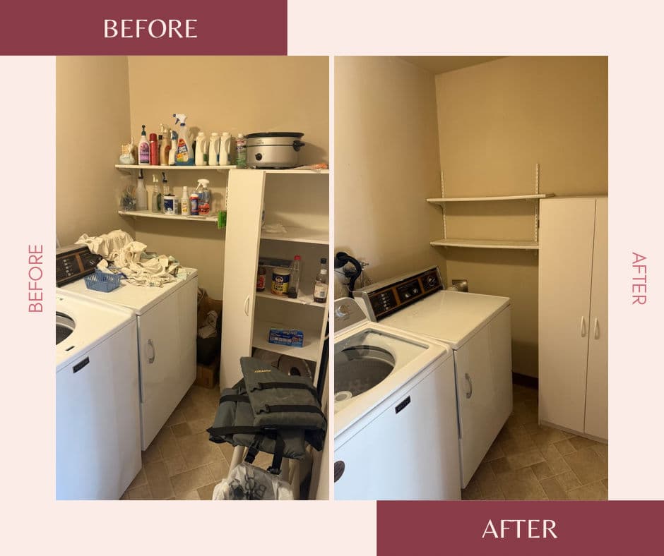 Laundry Room Makeover with Antz Junk Removal image